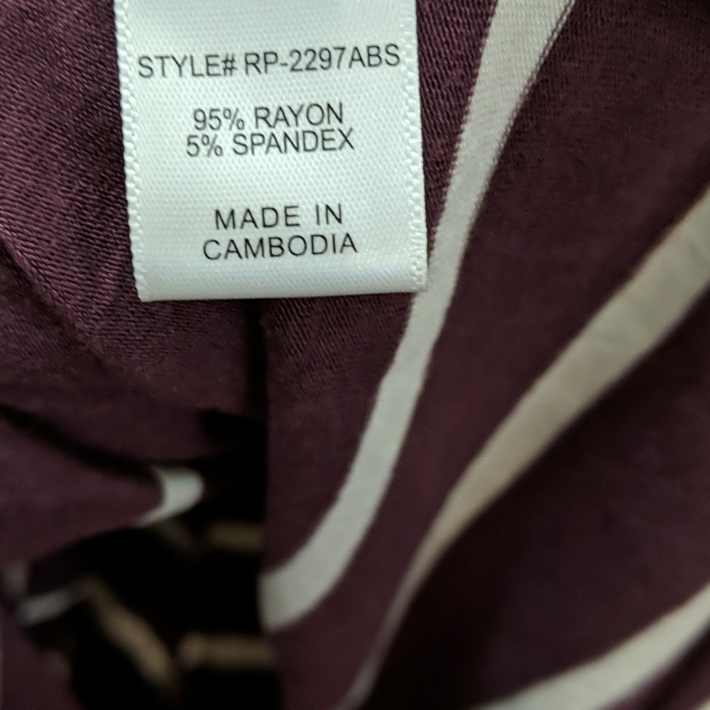 Zenana Purple and White Striped Romper - Picture 7 of 7